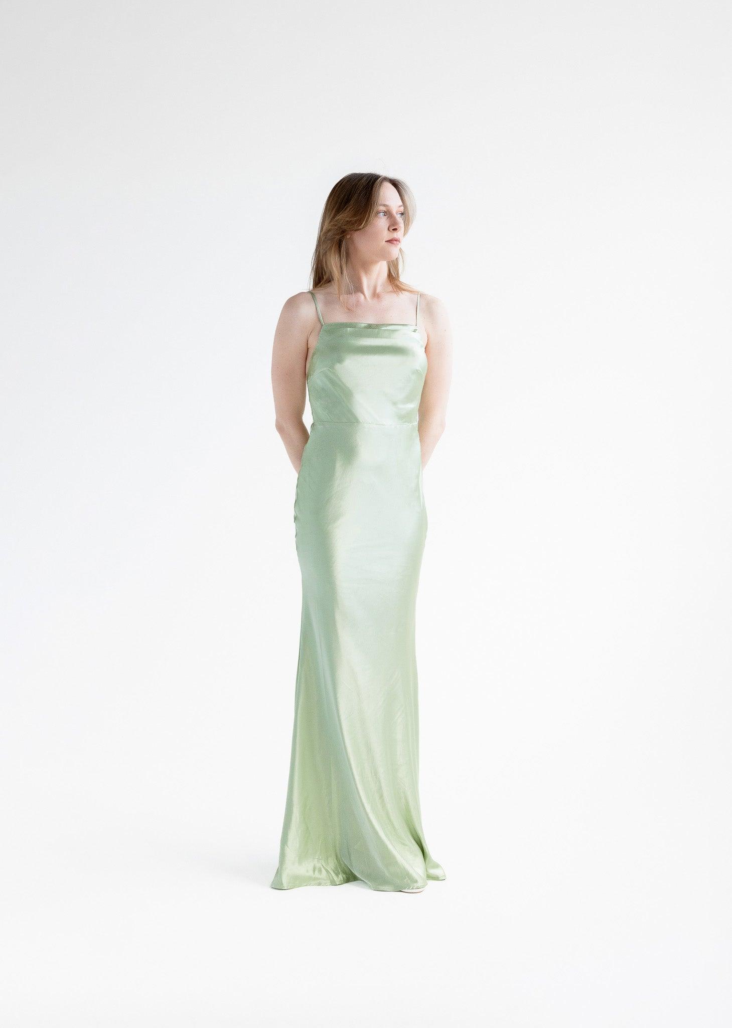 Connie - Sage Square Neck