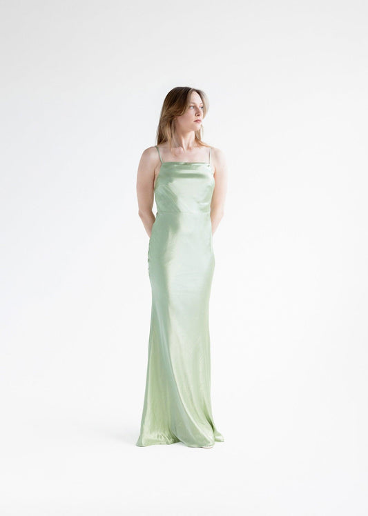 Connie - Sage Square Neck