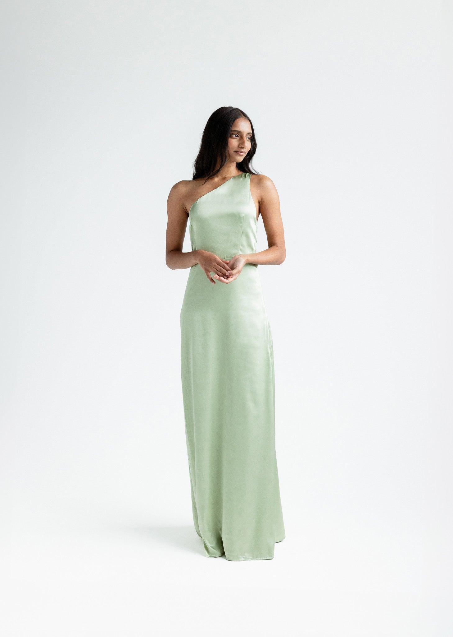 Alison - Sage One Shoulder