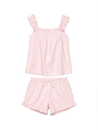 Ruffle Pyjama Set in Pink Stripe